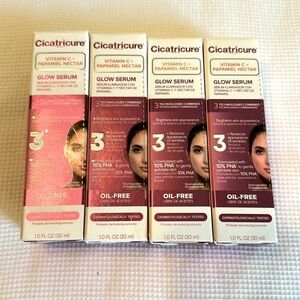 Cicatricure Glow Serum Vitamin C Papamiel Nectar 1.0oz Reduce Wrinkles Bundle